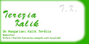 terezia kalik business card