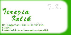 terezia kalik business card